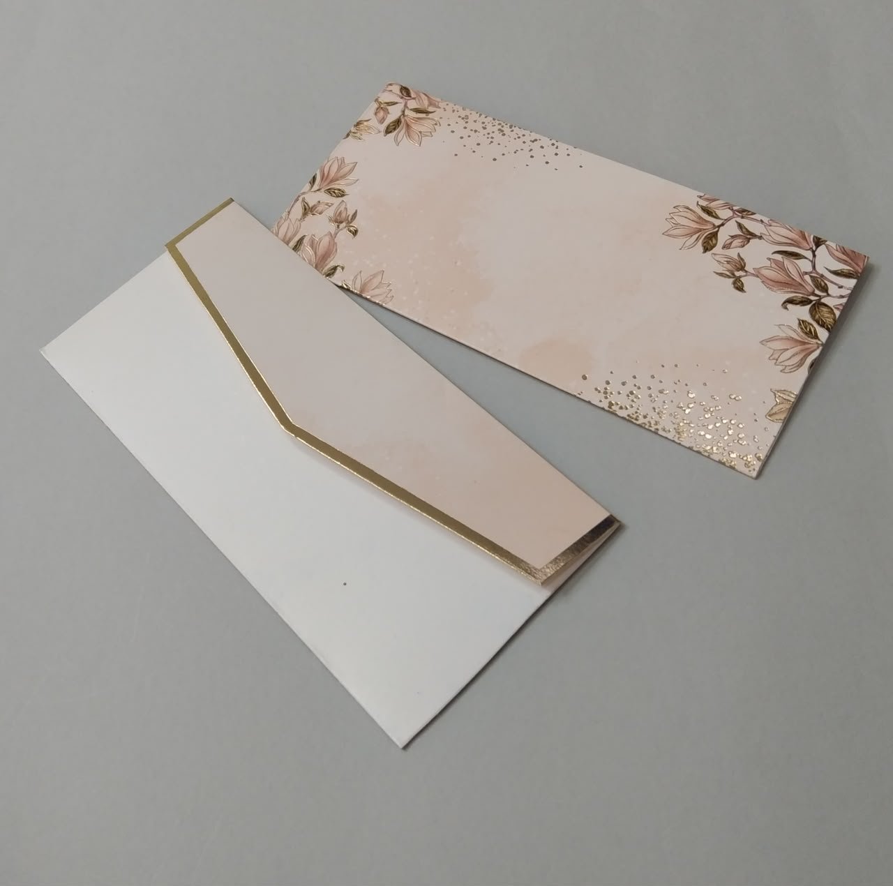 Elegant Blush Floral Wedding Invitation Set