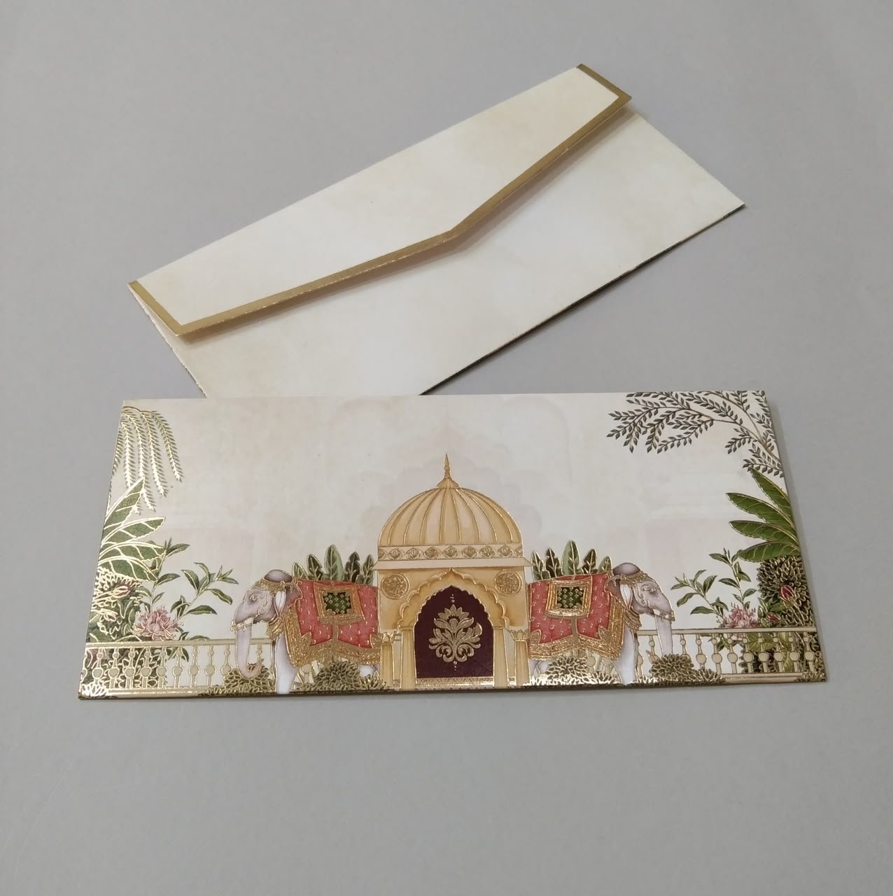 Royal Heritage Elephant Wedding Envelope Set