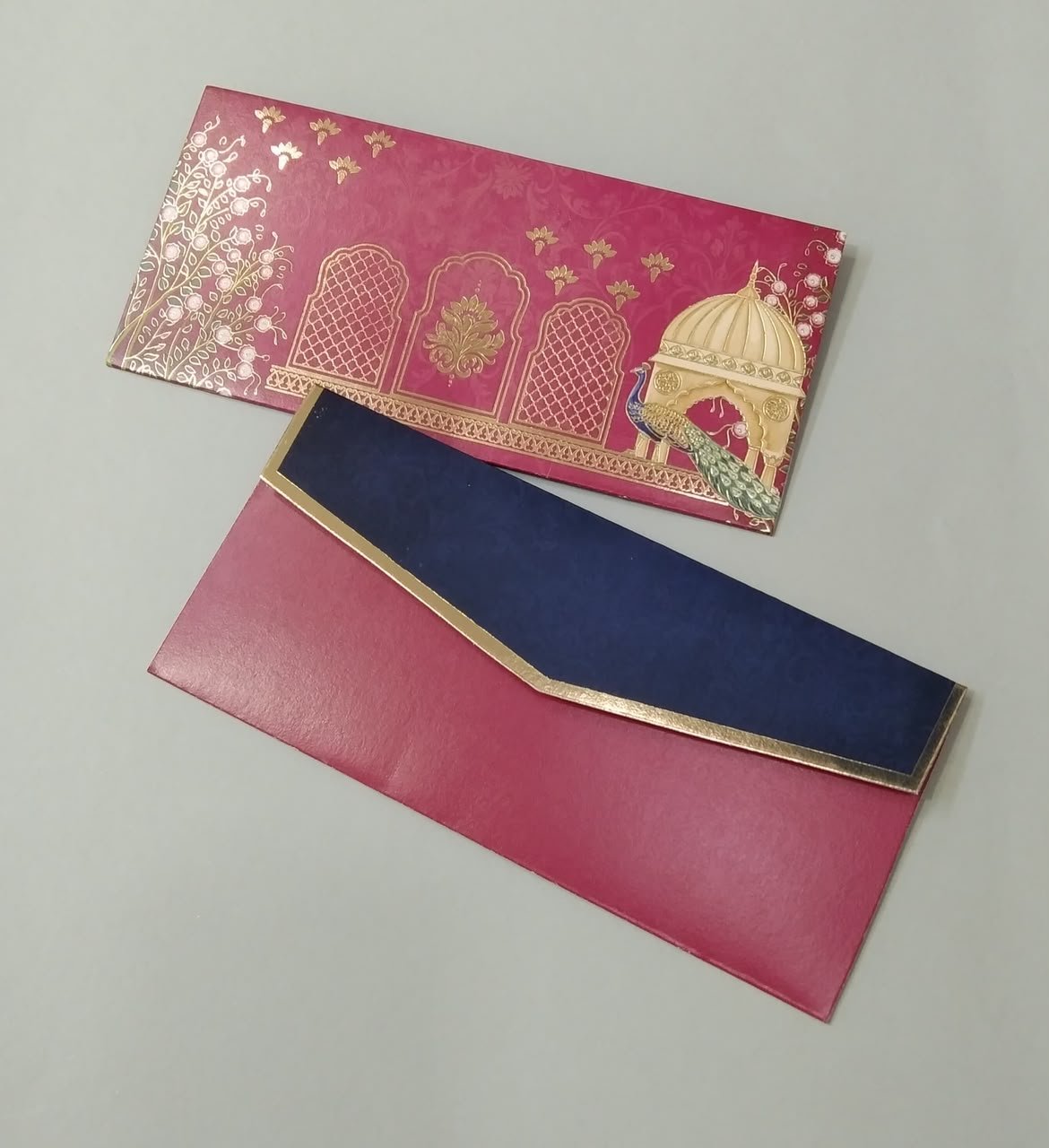 Royal Magenta & Peacock Envelope Set