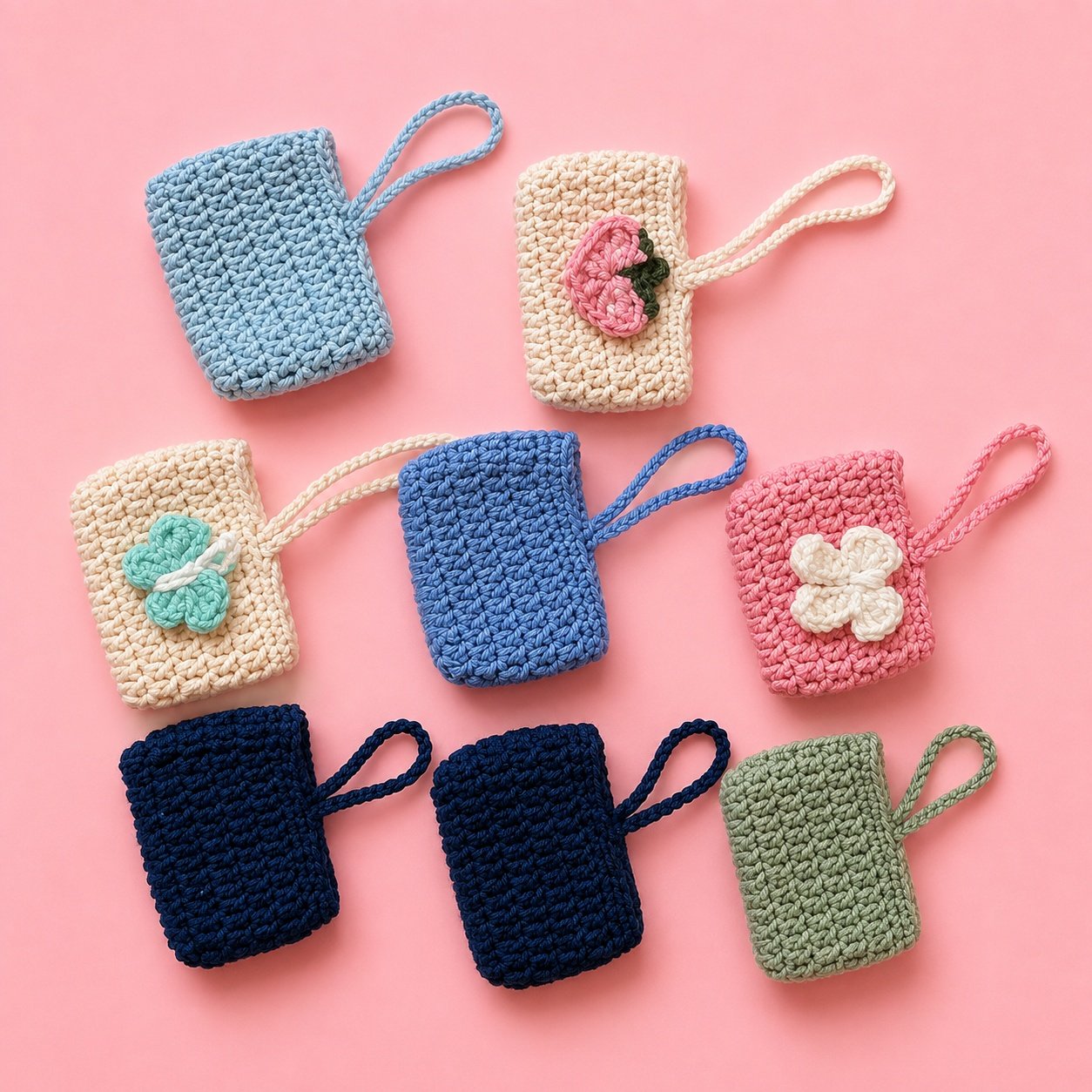Mini Crochet Earbud Holder Collection
