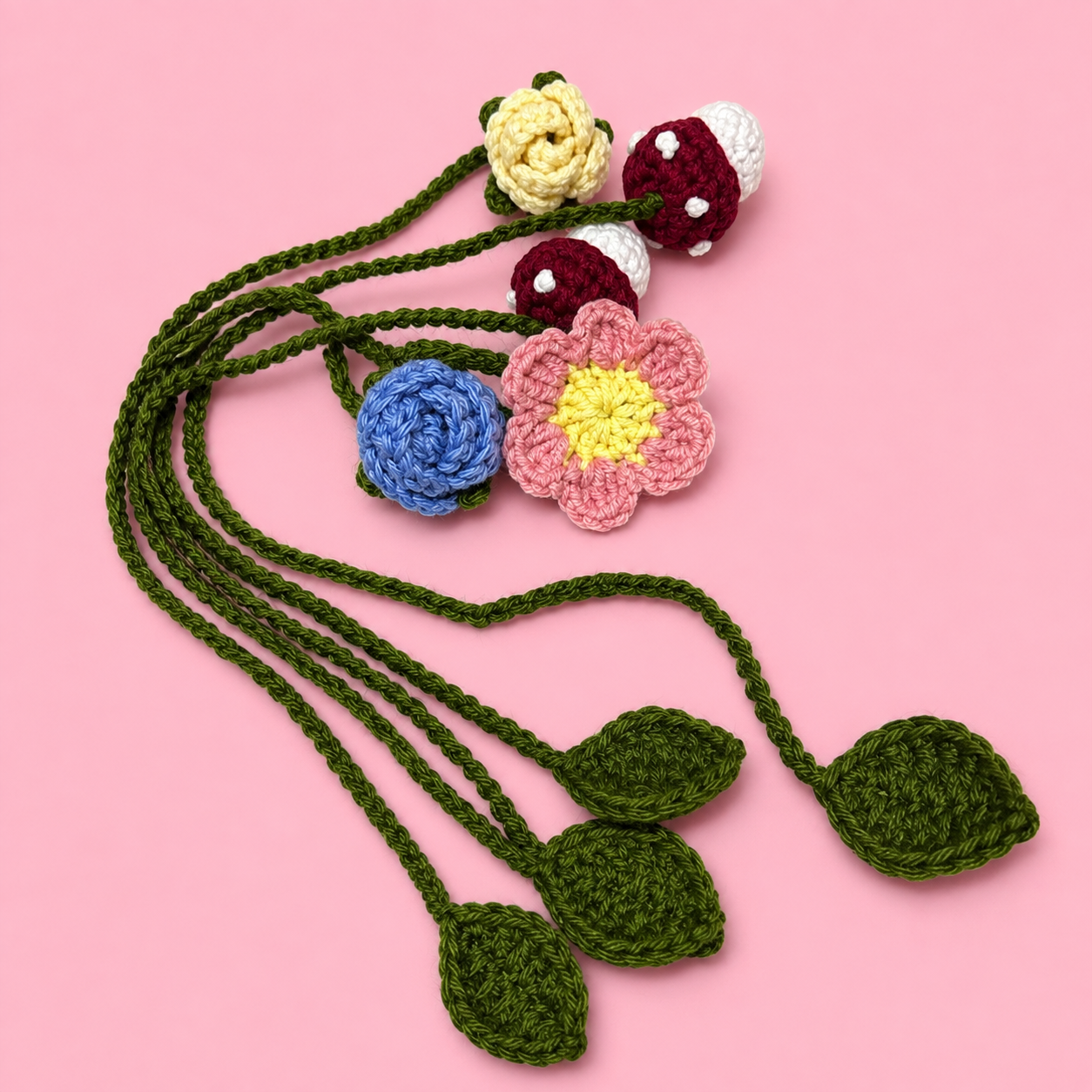 Garden Charm Crochet Bookmark Collection